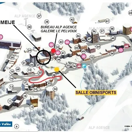 La Meije - 2 Pieces Divisible 6 Pers - La Meije - 022me -plagne Centre Mae-1924 Apartamento
