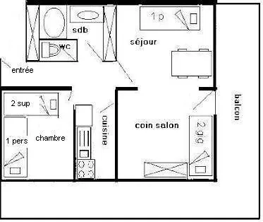 La Meije - 2 Pieces Divisible 6 Pers - La Meije - 022me -plagne Centre Mae-1924 Apartment *